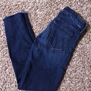 Mother denim! Sz 24 raw hem skinny jeans